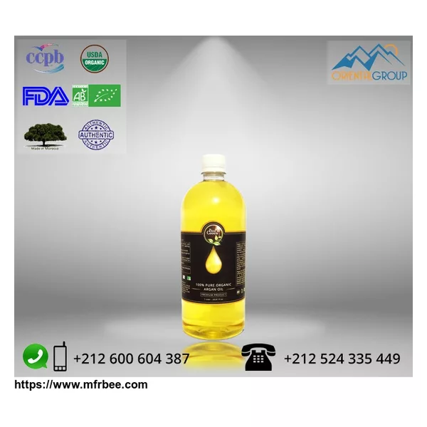 Organic Virgin and deodorized Argan Oil