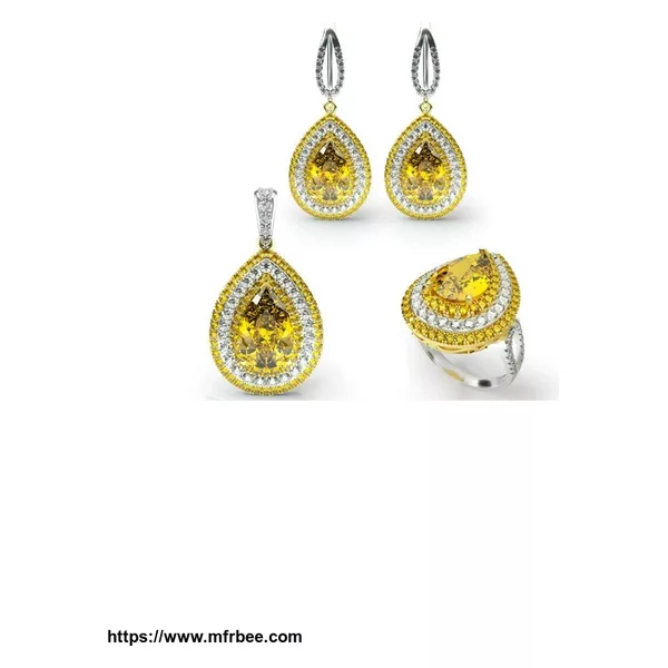 Hot Sale Sparkle Golden Jewelry Set