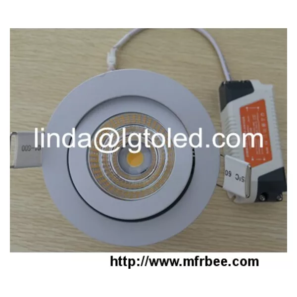 adjustable hotel light 10w COB led downlight