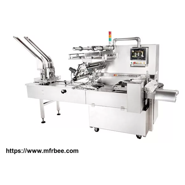 Double lane ultrahigh-speed medicine board pillow wrapping machine