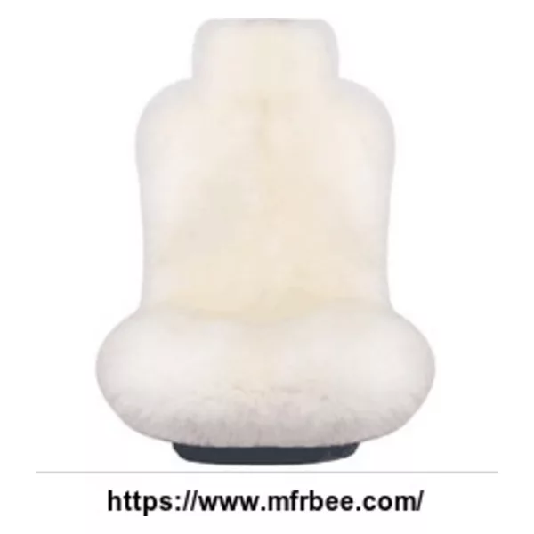 Long hair sheepskin car seat cover