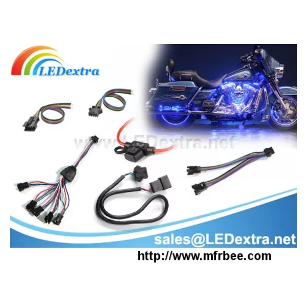 Motorcycle LED Lighting Kit Cable Set