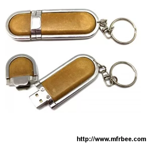 Leather USB Flash Drive with Head Cover AGE-PG804