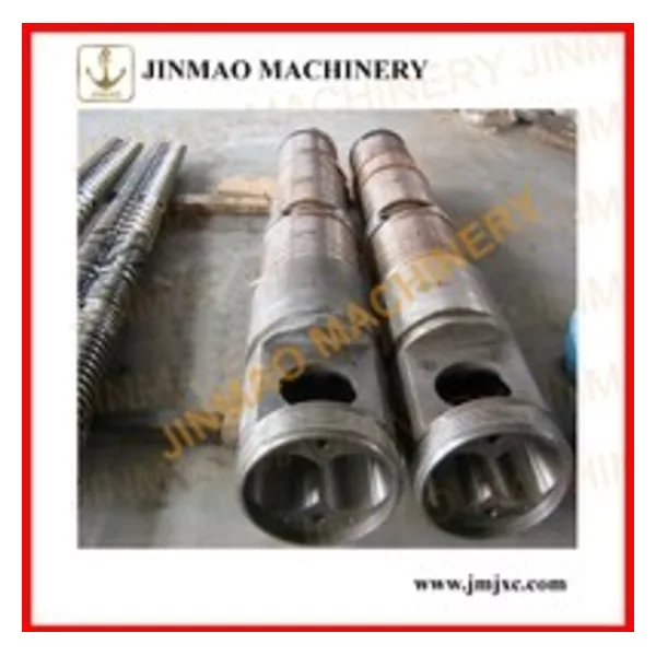 Conical twin screw and barrel