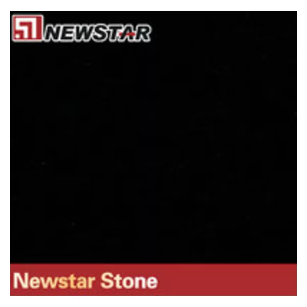 Newstar black quartz artificial stone tile