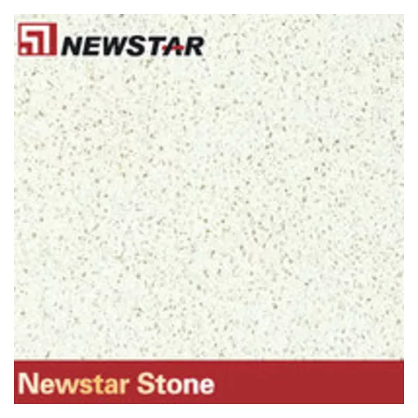 Newstar beige white composit stone tile