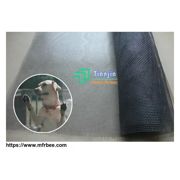 400g Black PVC and Polyester Mesh Pet Screening