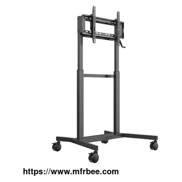 WH3191 55-75 Inch Customizable Mobile Rolling TV Cart
