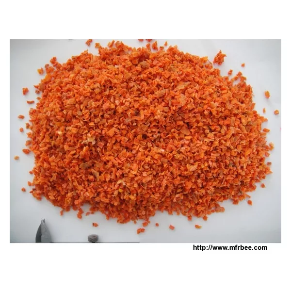 dried carrot cubes