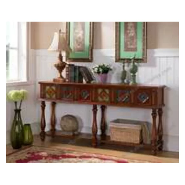 Antique wood console tables with mirror M-915