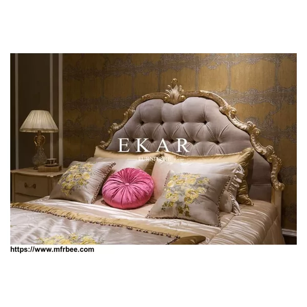 King wood platform bed / indian bed designs