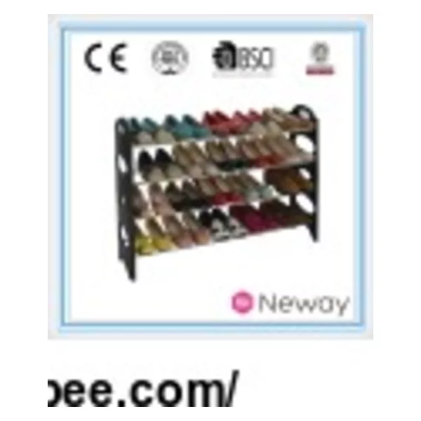 diy shoe rack wood HYX-8858-4B
