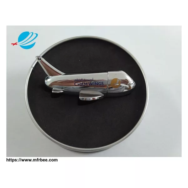 Custom logo printing aircraft usb flash drive