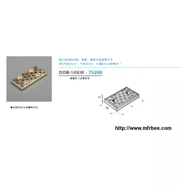 OOB-50SW Oilless Wear Plate