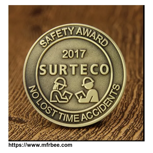Custom Challenge Coins | Safety Award Cheap Challenge Coins