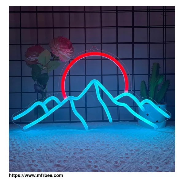 Mountain Neon Sign Custom LED Neon Light Sign