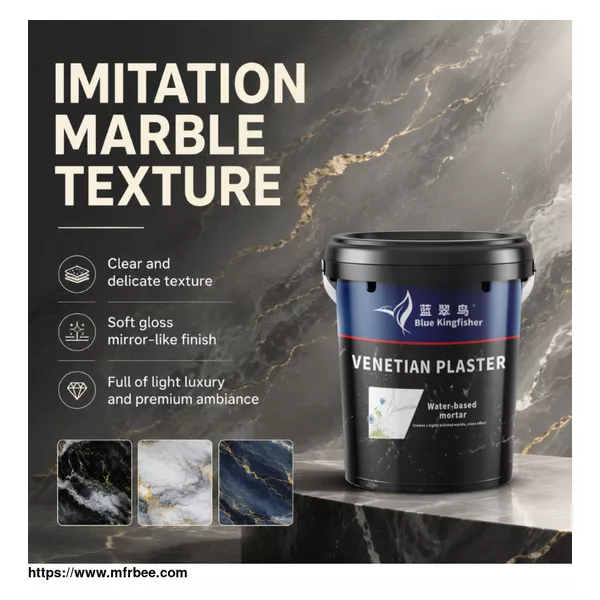 Blue Kingfisher Venetian Plaster | Natural & Eco-Friendly Artistic Coating B2B Bulk Supply