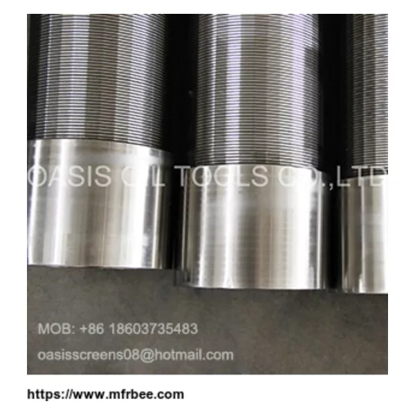 Stainless steel Johnson well screens V-shaped slot screen pipe)
