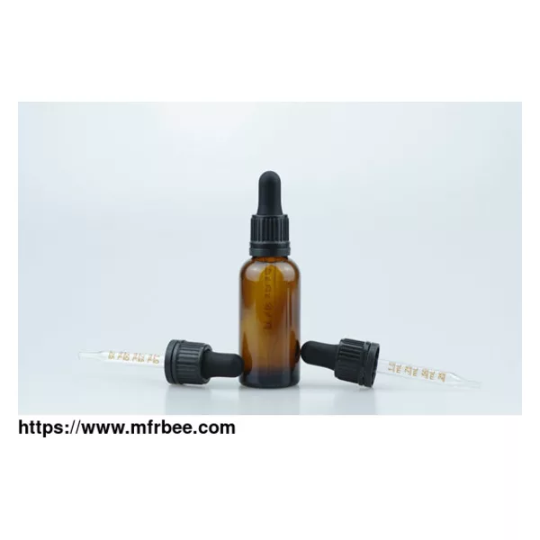 50ml Amber Bottle With 18-415 CRC Dropper Cap