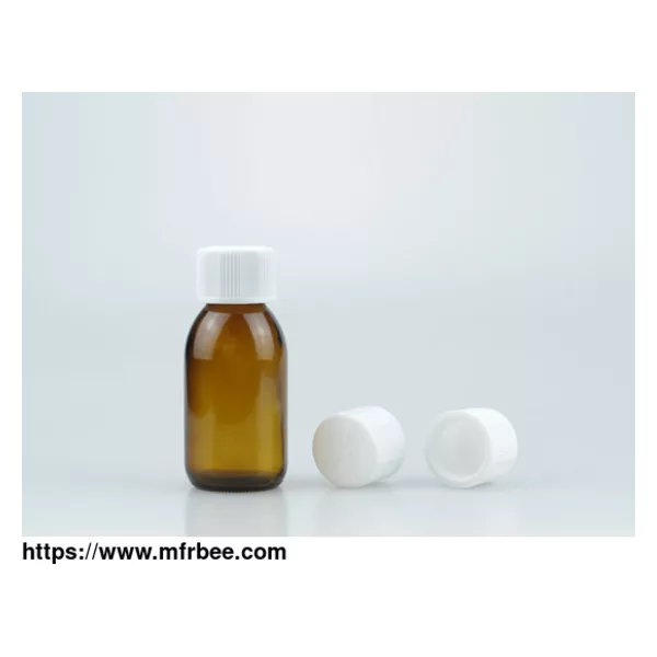 Amber Glass Syrup Bottle With 28mm Common Dropper Cap