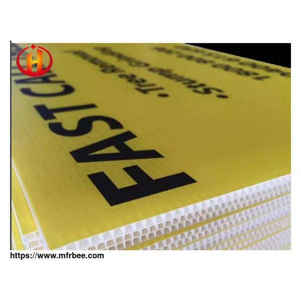 Custom corrugated plastic signs