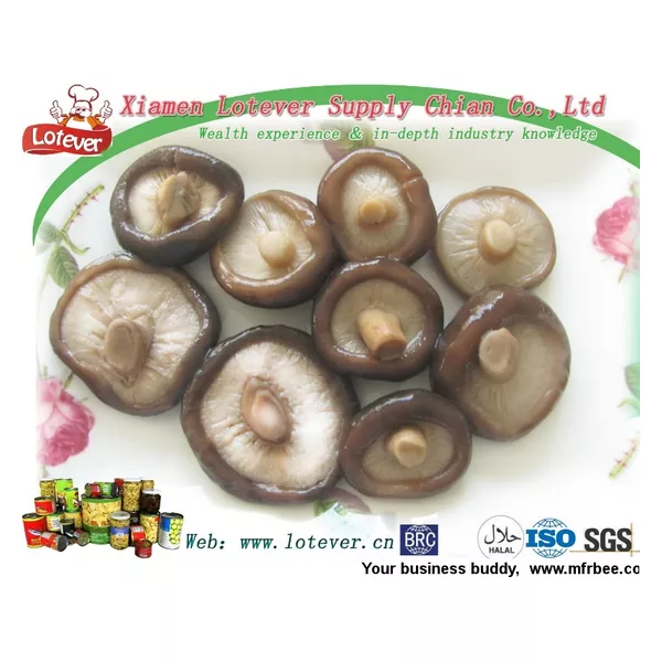 Canned shiitake mushroom