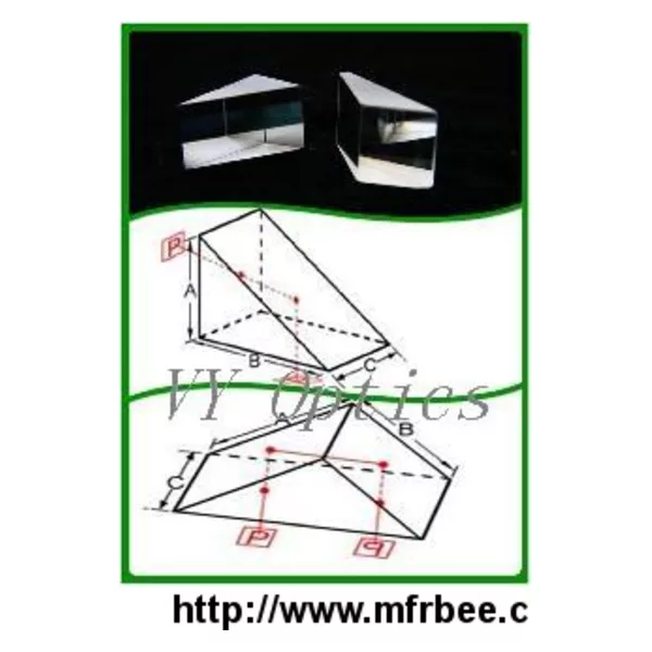 Optical right angle prism equilateral prism