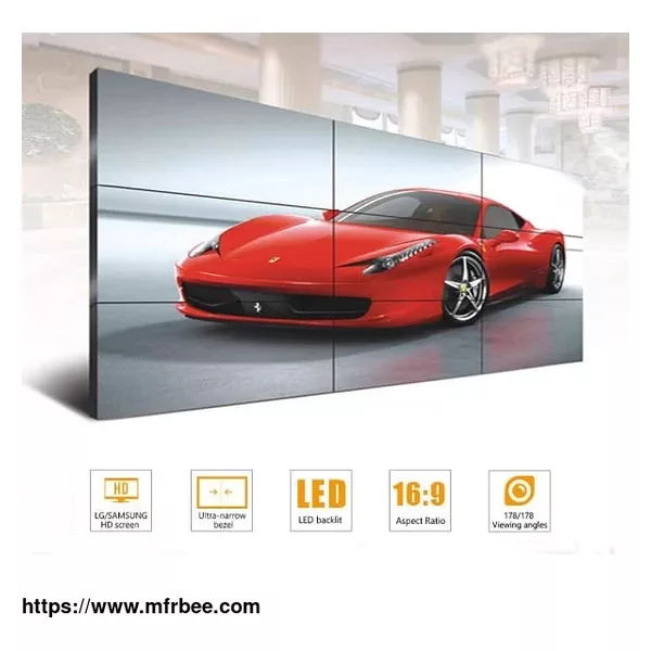 49” 3.5 mm seam LCD video wall