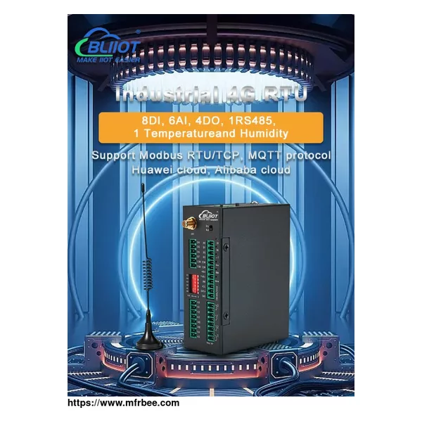 8DIN+6AIN+4Relay+1TH Cellular IoT Modbus RTU Controller Gateway