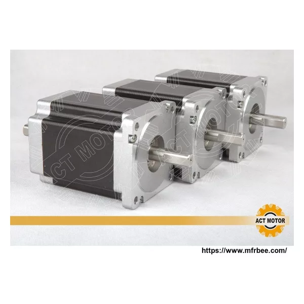 3PCS ACT Nema34 Stepper Motor 34HS1456B Dual Shaft