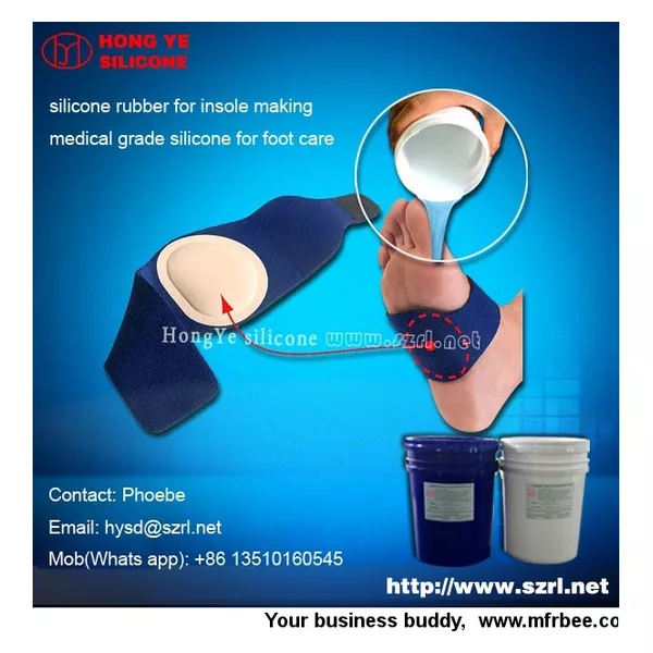 Medical Grade liquid silicone rubber for shoe insoles