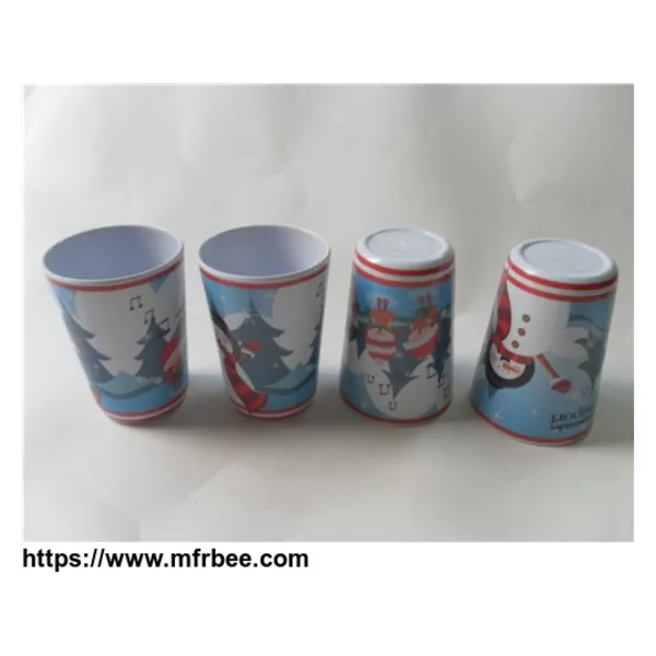hot sale christmas plastic melamine kid's cup/mug
