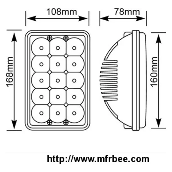 LED Driving Light CM-5045-5''