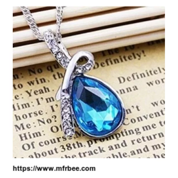 LivingPal 925 Sterling Silver Pear Shape  Pendant