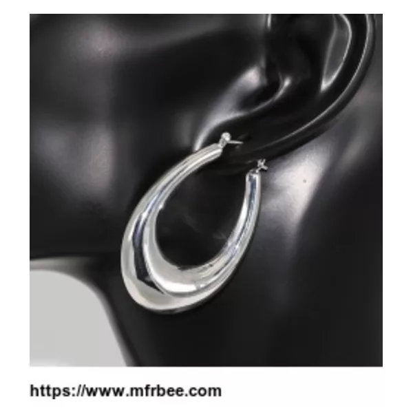 LivingPal Sterling Silver Hoop Earrings