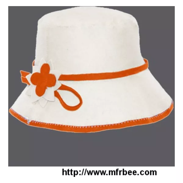 Wool felt sauna hat