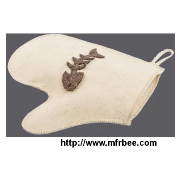 Wool Felt Sauna Glove