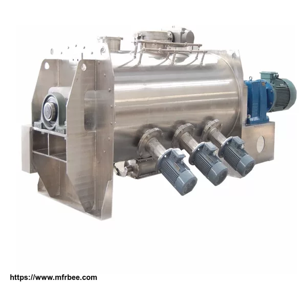 Horizontal spice powder/ingredient powder plough shear blender