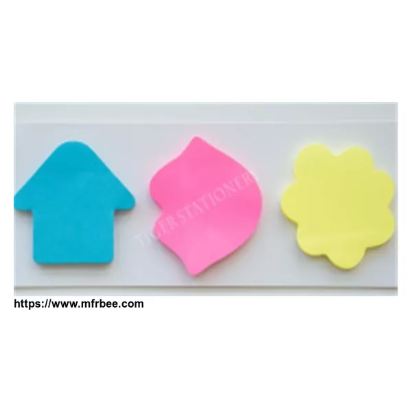 custom printed Die cut shape sticky notes