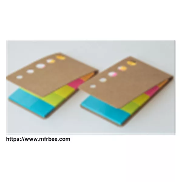 Environmental craft cover 5 holes notepad sticky notes