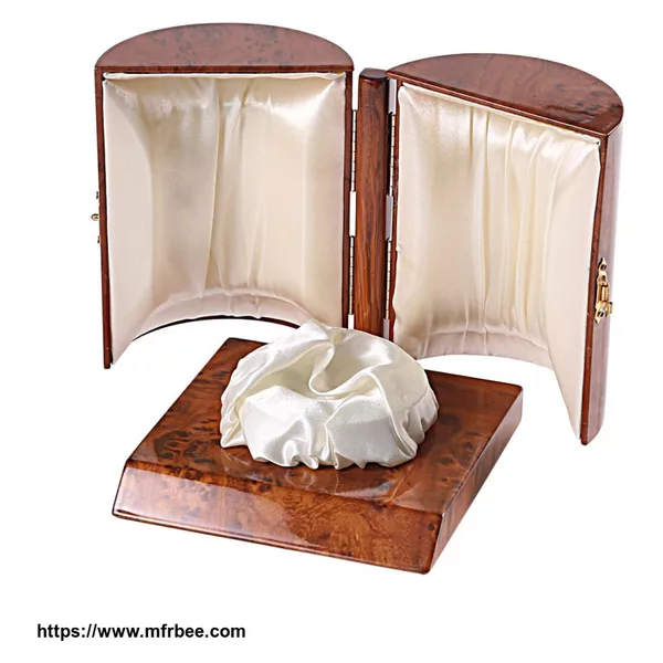 Cylindrical Shape High Glossy Lacquered Wooden Perfume Packaging