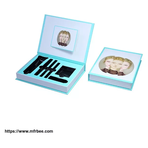 Flip Up Open Paper Cosmetic Packaging and Makeup Box