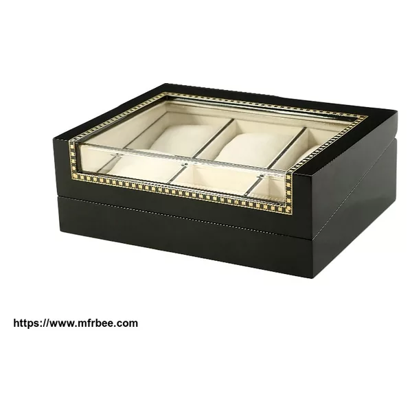 Transparent Window Wooden Packaging and Watch Collectibles Box