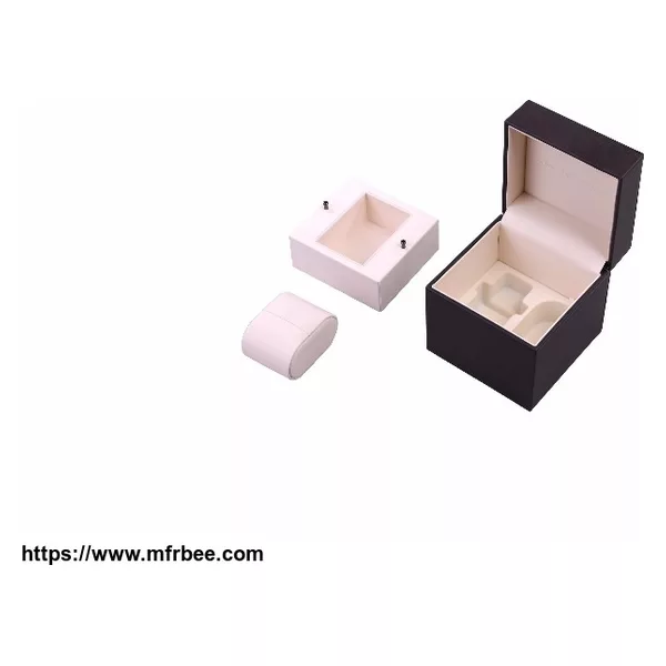 Luxury PU Leather Wrapped Watch Packaging Box
