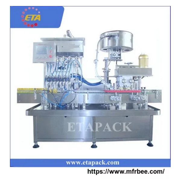 Automatic liquid bottle filling capping machine