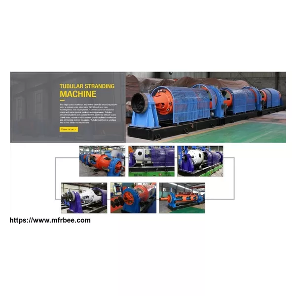 High Speed Tubular Strander Bearings & Stranding Machine