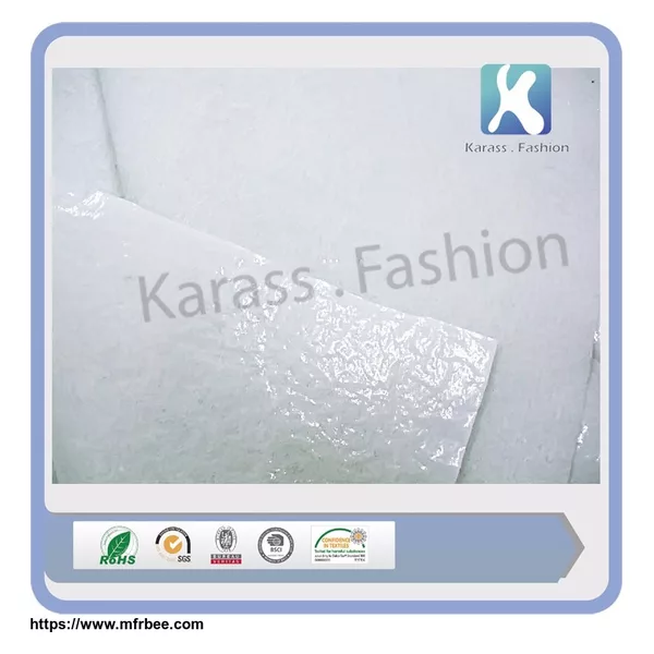 Alibaba Textile white adhesive 100% anti-slip polyester fabric