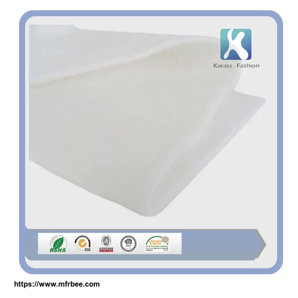 White Filling Material Non-woven Dacron Padding