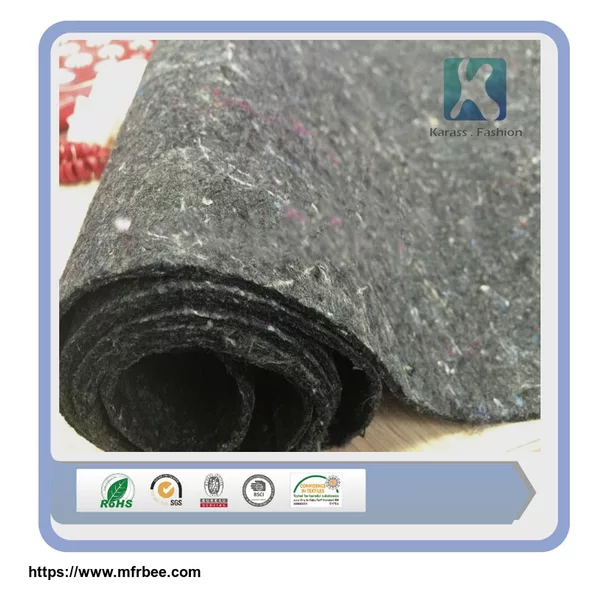 Synthetic fiber material grey Recycled heat preservation felt