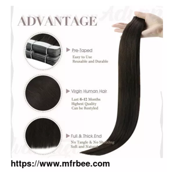 Virgin Tape in Hair Extensions